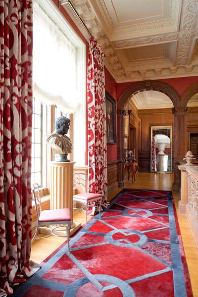  Maximalist Family Home Entry and Hall. Greystone by Timothy Corrigan, Inc..
