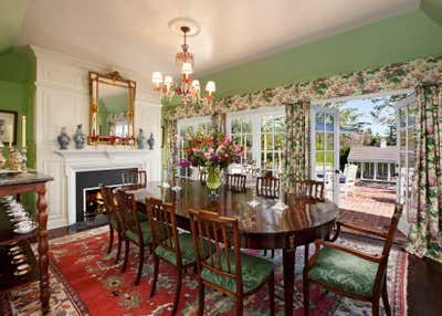  Transitional Family Home Dining Room. Cape Cod West  by Timothy Corrigan, Inc..