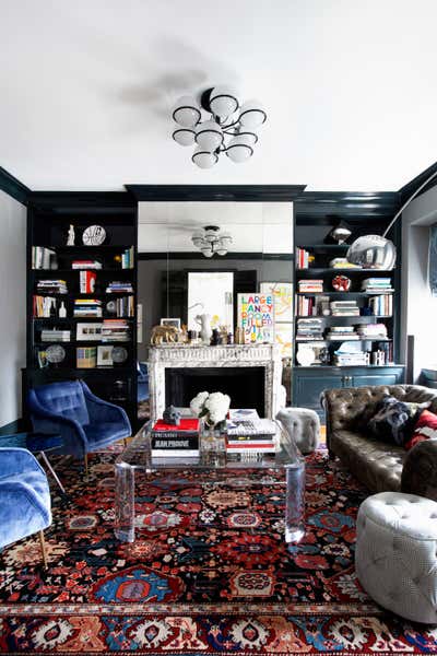  Eclectic Family Home Office and Study. Upper East Side by Fawn Galli Interiors.