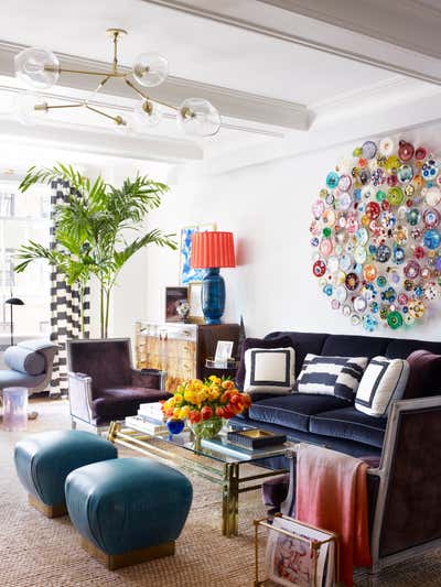 Contemporary Living Room. Park Avenue by Kemble Interiors, Inc..
