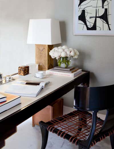  Art Deco Office Office and Study. Upper East Side Office  by Alyssa Kapito Interiors.