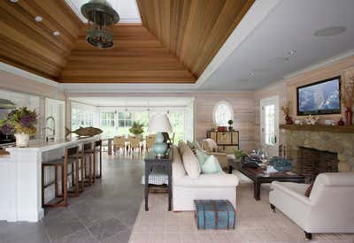  Traditional Family Home Living Room. Pool House by Eric Cohler.