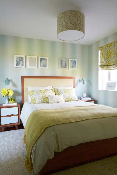 Contemporary Vacation Home Bedroom. Bridgehampton Residence by Amy Lau Design.