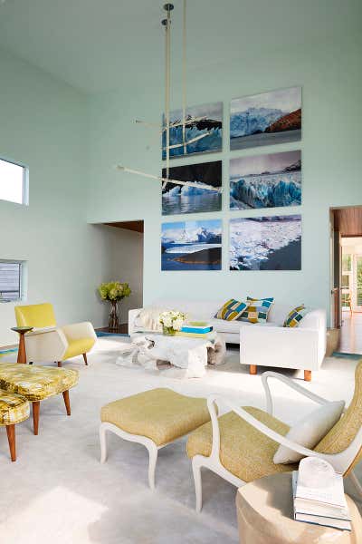 Contemporary Vacation Home Living Room. Bridgehampton Residence by Amy Lau Design.