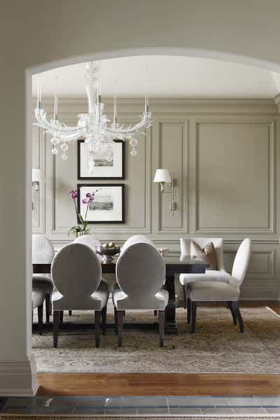  Traditional Family Home Dining Room. Toronto Residence by Julie Charbonneau Design.