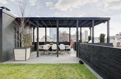 Modern Apartment Patio and Deck. Soho Duplex by Kara Mann Design.