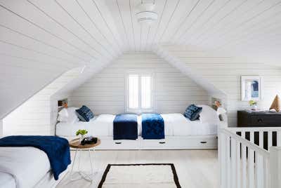 Coastal Vacation Home Bedroom. Nantucket Cottage by Kara Mann Design.