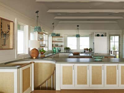 Beach Style Beach House Kitchen. Modern Coastal Retreat by Barrie Benson Interior Design.