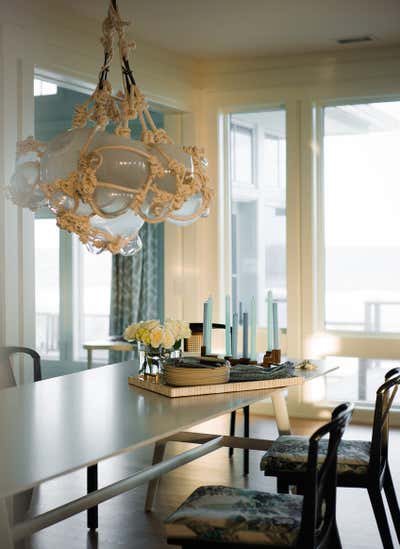  Beach Style Beach House Dining Room. Modern Coastal Retreat by Barrie Benson Interior Design.