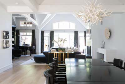 Contemporary Vacation Home Dining Room. Aspen  by Samantha Todhunter Design Ltd..