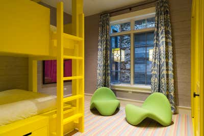  Contemporary Vacation Home Children's Room. Aspen  by Samantha Todhunter Design Ltd..