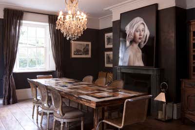 English Country Country House Dining Room. The Old Rectory by Rabih Hage.