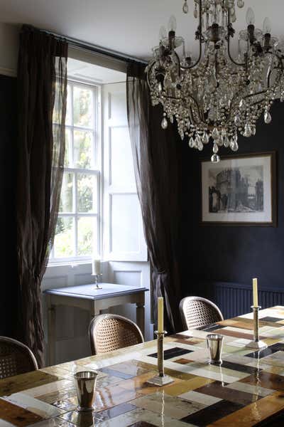 English Country Dining Room. The Old Rectory by Rabih Hage.