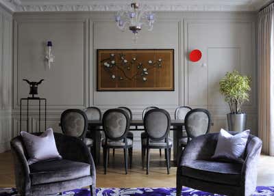  Contemporary French Family Home Dining Room. Rue Benjamin Franklin by Rabih Hage.