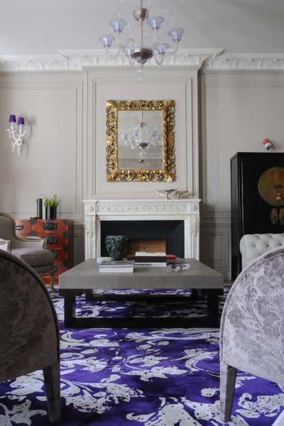  French Family Home Living Room. Rue Benjamin Franklin by Rabih Hage.