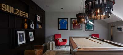  Mid-Century Modern Country House Bar and Game Room. Northumberland by Fiona Barratt Interiors.