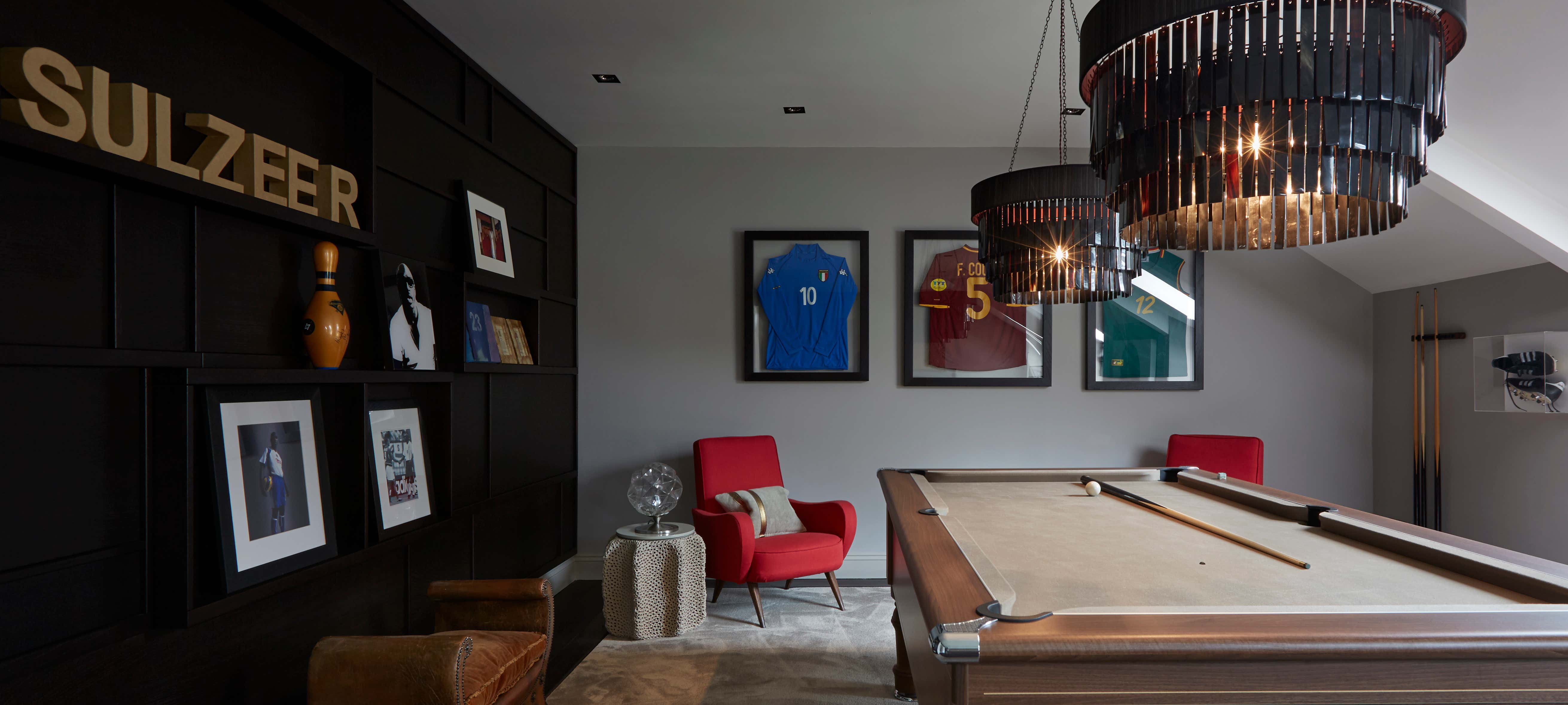 Mid-Century Modern Bar and Game Room