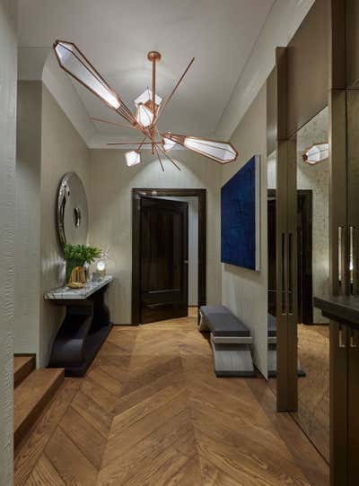  Mid-Century Modern Apartment Entry and Hall. Moscow by Fiona Barratt Interiors.