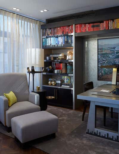  Mid-Century Modern Apartment Office and Study. Moscow by Fiona Barratt Interiors.