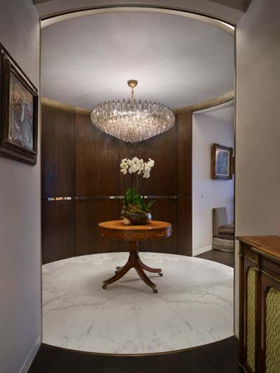  Mid-Century Modern Apartment Entry and Hall. Central London by Fiona Barratt Interiors.