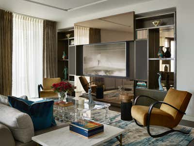  Mid-Century Modern Apartment Living Room. Central London by Fiona Barratt Interiors.