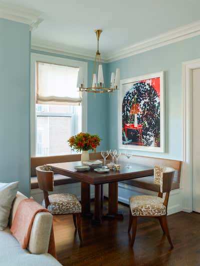  Mid-Century Modern Apartment Dining Room. West End Avenue by Mendelson Group.
