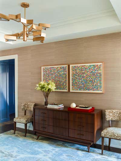  Mid-Century Modern Apartment Entry and Hall. West End Avenue by Mendelson Group.