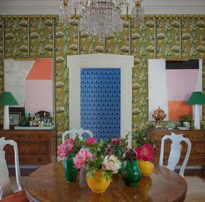 Traditional Dining Room. Show House Dining Room by Brockschmidt & Coleman LLC.