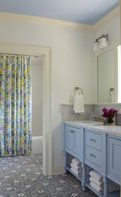  Transitional Family Home Bathroom. Family Classic by White Webb LLC.