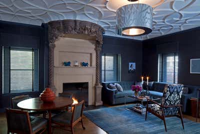 Transitional Bachelor Pad Living Room. Urbane New York Apartment by White Webb LLC.