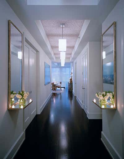  Transitional Apartment Entry and Hall. Sleek Manhattan Aerie by White Webb LLC.