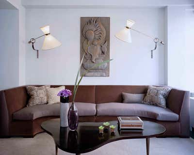  Transitional Apartment Living Room. Sleek Manhattan Aerie by White Webb LLC.