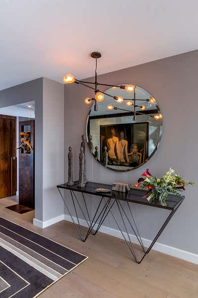  Eclectic Bachelor Pad Entry and Hall. Monte Blanco Residence by Sofia Aspe Interiorismo.