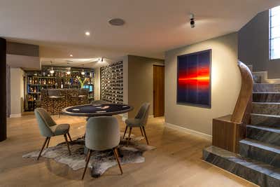 Contemporary Bachelor Pad Bar and Game Room. Monte Blanco Residence by Sofia Aspe Interiorismo.