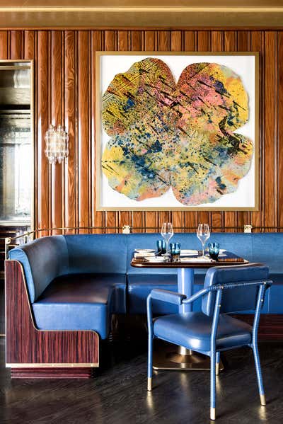  Mid-Century Modern Restaurant Dining Room. Bullion by Martin Brudnizki Design Studio.