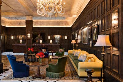  Eclectic Hotel Lobby and Reception. The Beekman by Martin Brudnizki Design Studio.