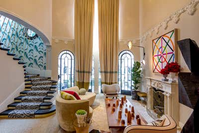  Eclectic Entertainment/Cultural Living Room. Design House Mexico City 2016 by Sofia Aspe Interiorismo.