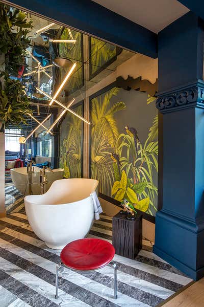  Contemporary Eclectic Entertainment/Cultural Bathroom. Design House Mexico City 2017 by Sofia Aspe Interiorismo.