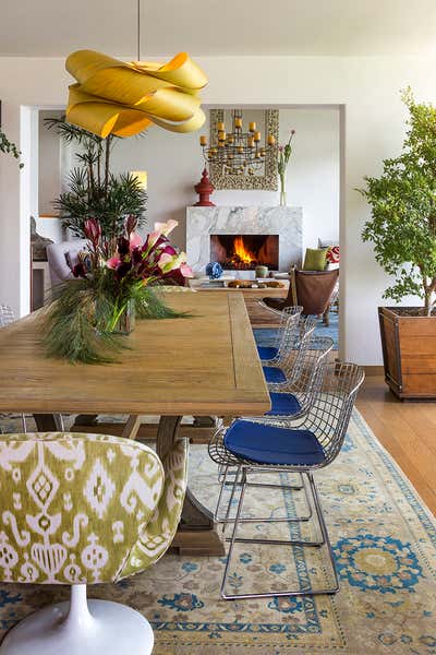  Bohemian Vacation Home Dining Room. House on a Lake by Sofia Aspe Interiorismo.