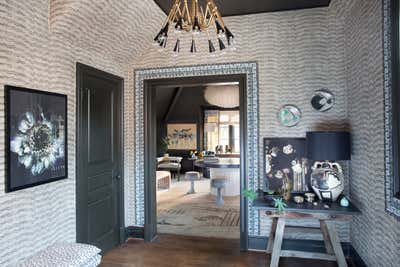  Eclectic Family Home Entry and Hall. Atlanta Homes & Lifestyle Home for the Holidays Showhouse by Cloth & Kind.
