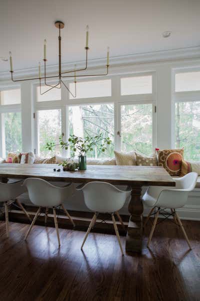  Transitional Family Home Dining Room. Ann Arbor Hills English Cottage by Cloth & Kind.