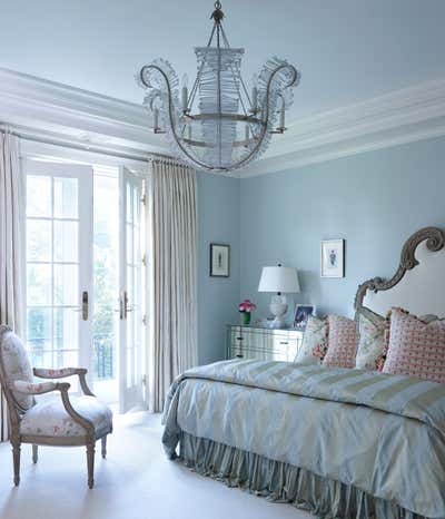  Eclectic Family Home Bedroom. Lake Forest Georgian by Tom Stringer Design Partners.