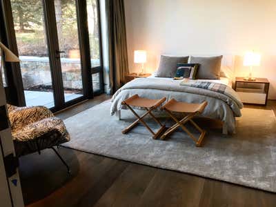  Transitional Vacation Home Bedroom. Sun Valley Mountain Retreat by Sienna Oosterhouse.