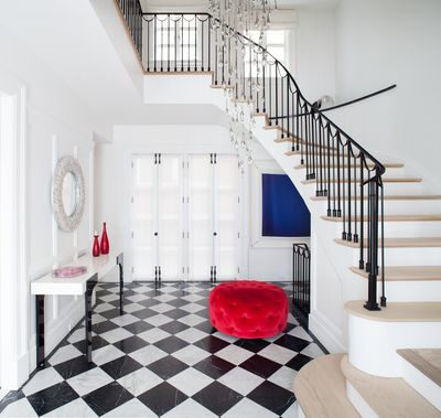  Modern Family Home Entry and Hall. Brooklyn Townhouse by Melanie Morris Interiors.