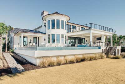  Regency Family Home Exterior. Oceanside Glamour by Cortney Bishop Design.