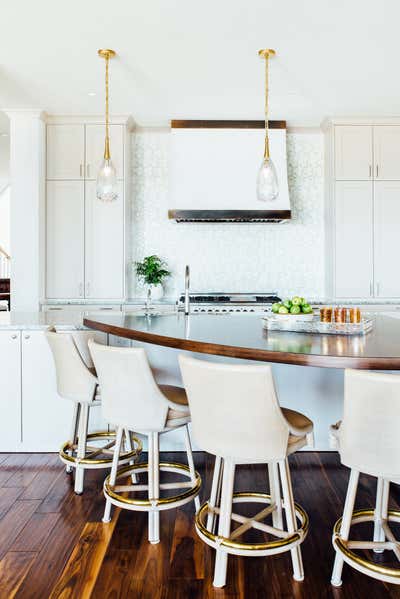  Regency Family Home Kitchen. Oceanside Glamour by Cortney Bishop Design.