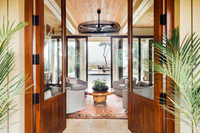  Transitional Family Home Entry and Hall. Lowcountry Tribal by Cortney Bishop Design.