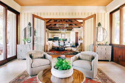  Transitional Family Home Entry and Hall. Lowcountry Tribal by Cortney Bishop Design.