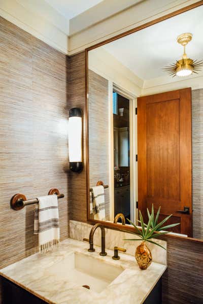  Transitional Family Home Bathroom. Lowcountry Tribal by Cortney Bishop Design.