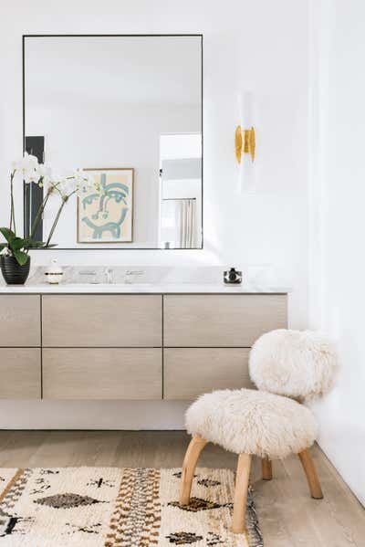  Modern Family Home Bathroom. Uptown Downtown by Cortney Bishop Design.